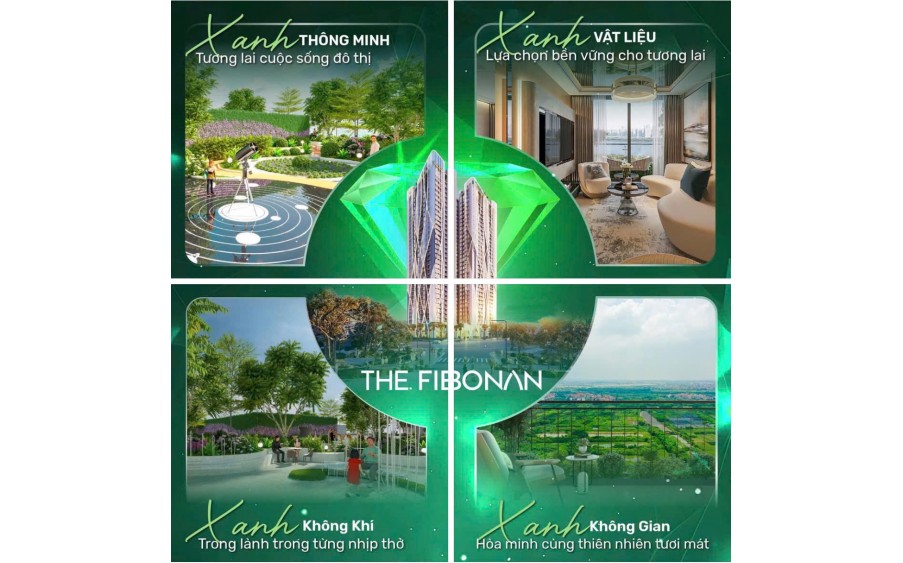 THE FIBONAN: KHÔNG GIAN RỘNG MỞ CHO CUỘC SỐNG HOÀN MỸ VỚI CĂN HỘ 2PN DIỆN TÍCH LỚN